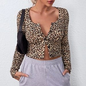 button up, cheetah print long sleeve!!!